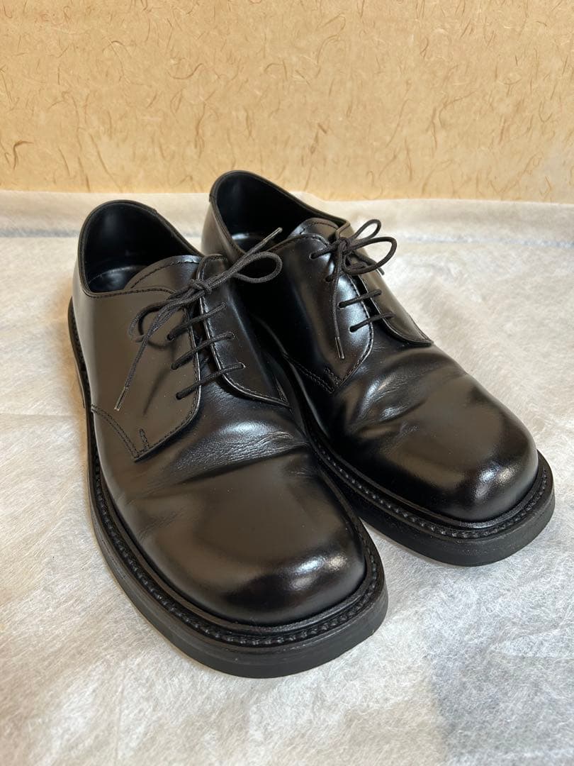PRADA プラダ　レザー　シューズ　ブラック　27.0cm