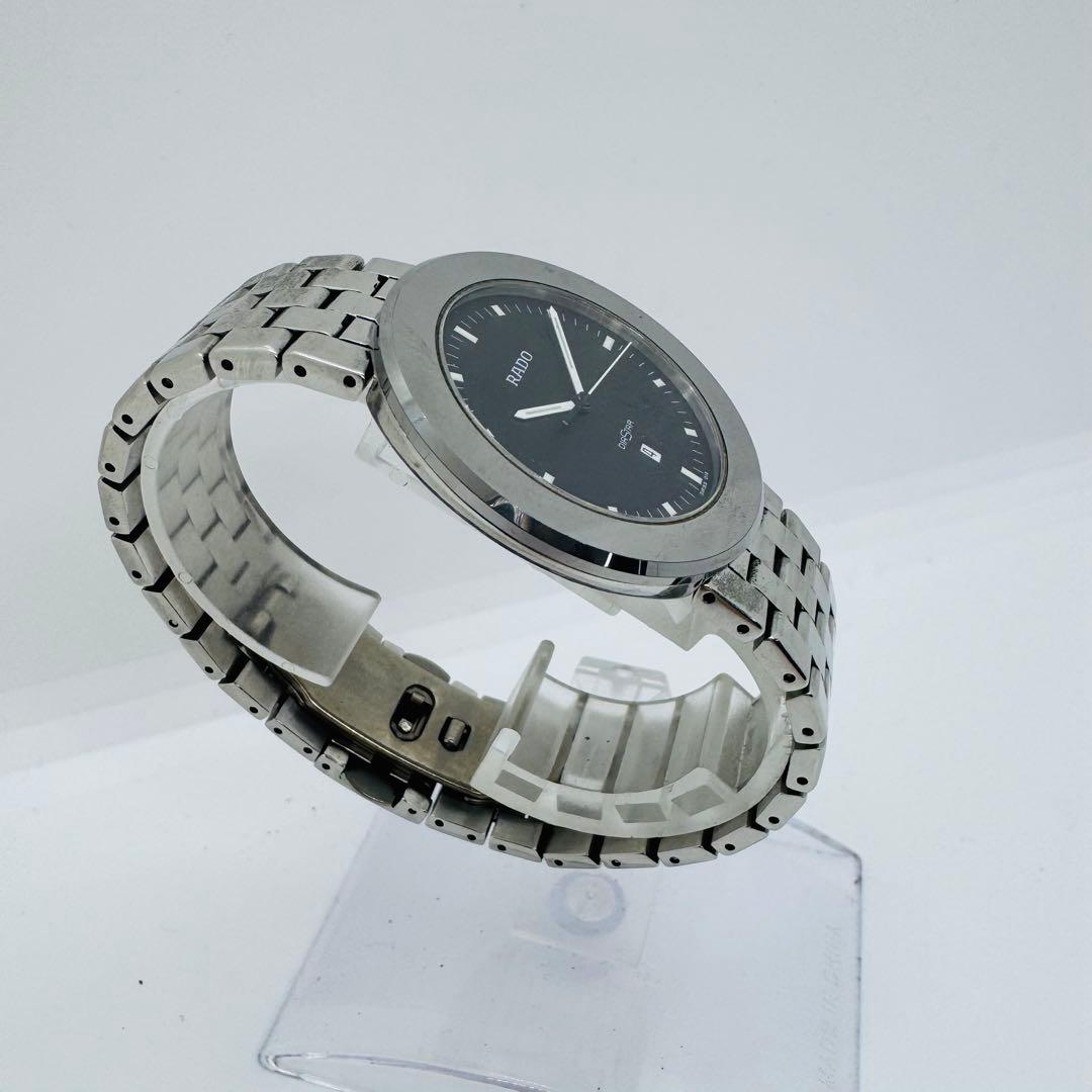 ✨RADO✨ラドー✨デイト✨ブラック文字盤✨DIASTAR✨シルバー✨腕時計✨