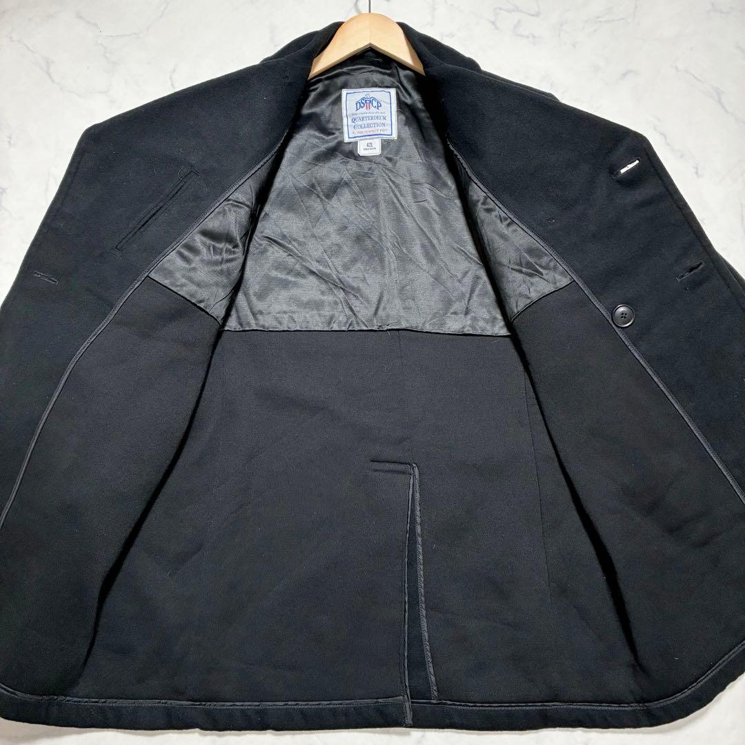 美品✨U.S.NAVY DSCPウール ピーコート 米軍実物 42 XL相当 黒
