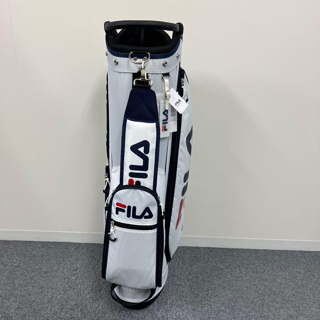 【新品】 FILA フィラ ゴルフ スタンド キャディバッグ 755-970 白
