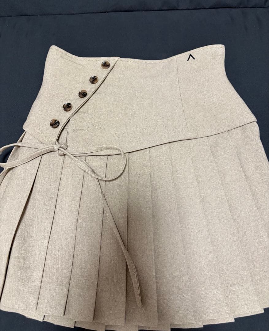 めい/Jade highwaist mini skirt beige