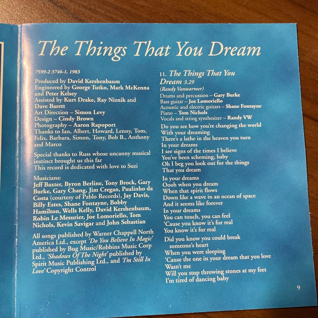 洋楽 Randy Vanwarmer - Beat Of + The Things