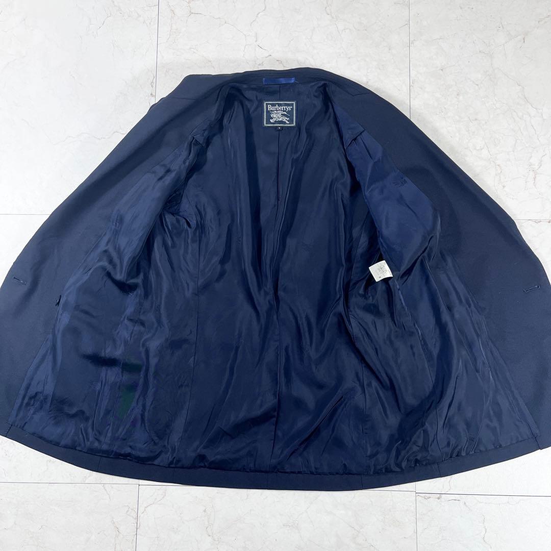 ✨極美品 バーバリーズ カシミヤ 100% 紺ブレ 金ボタン シャドーホース