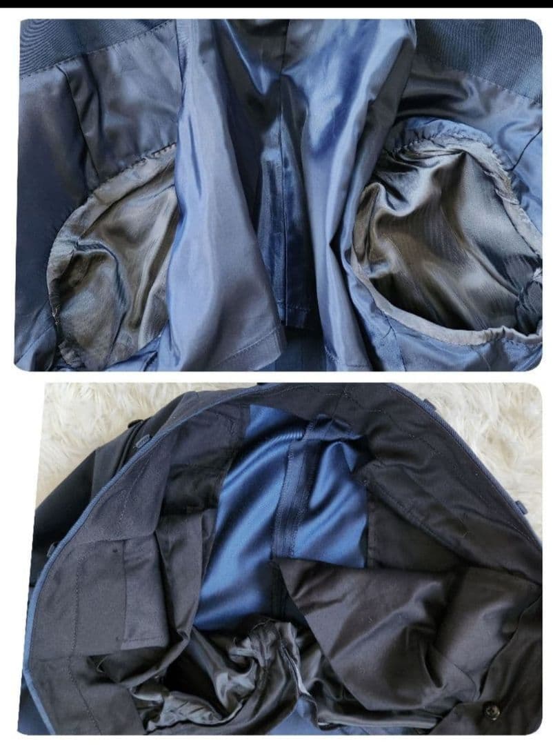 極美品 ONLY スーツ REDA 希少サイズ180 XL相当 ウール ブルー