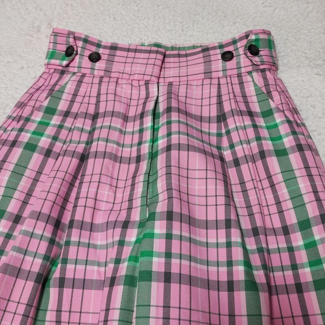 MAISON SPECIAL　2WAYチェックバルーンパンツ　ピンク　サイズ38