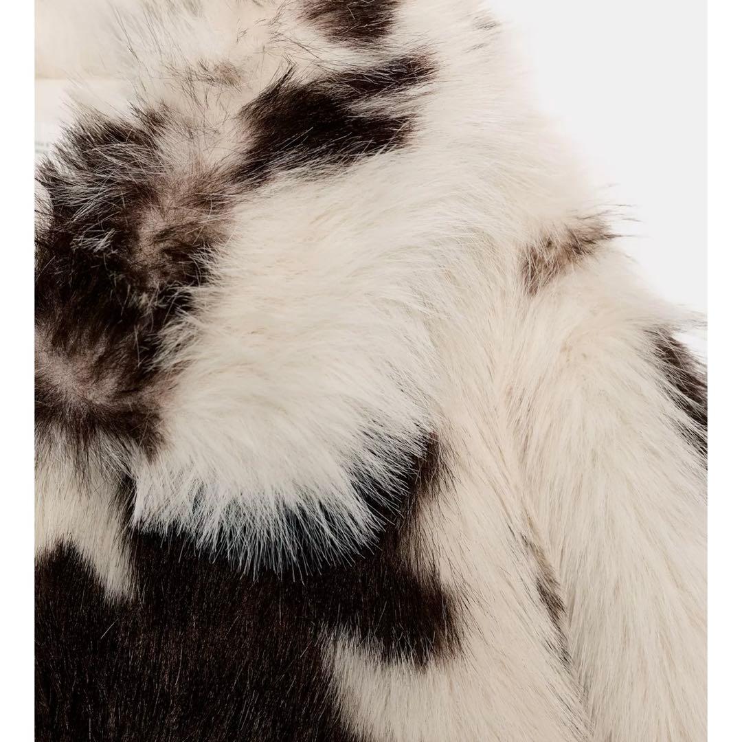 完売品 ZARA アニマルプリント フェイクファーショートコート M 今期新作