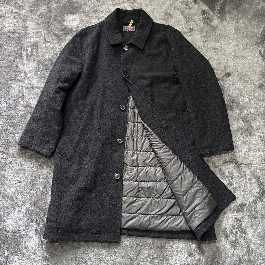 クリーニング済み！mont-bell モンベル ウールトラベルコート