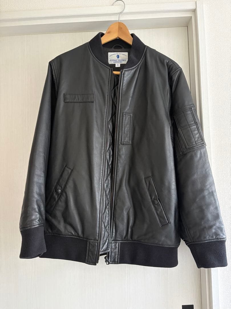 ちゃぴNITRAID レザー MA-1 Lサイズ ブラック