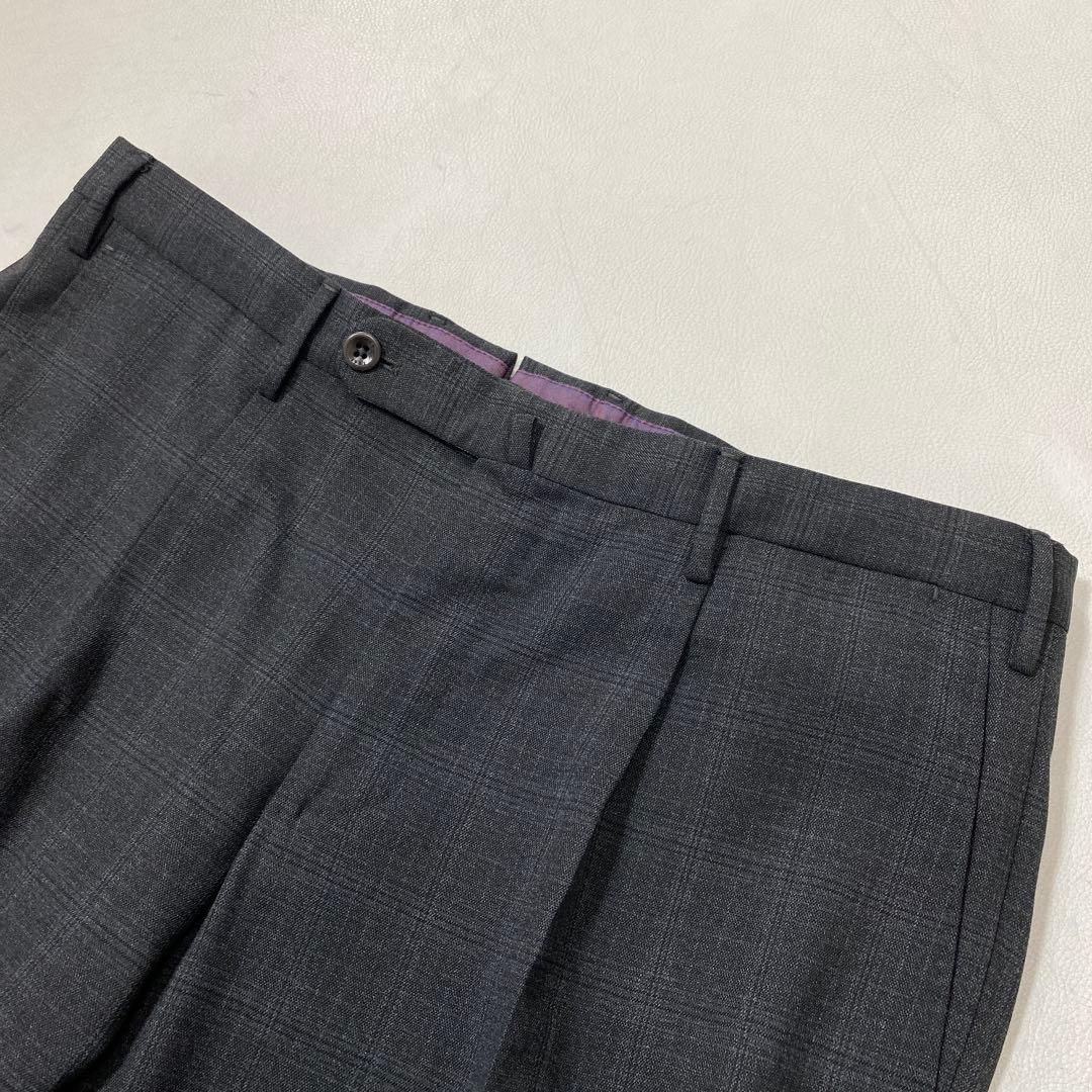 美品 INCOTEXウールテクノフランネル 1プリーツテーパードパンツ