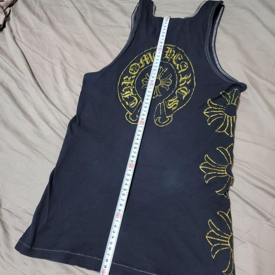 Chrome Hearts ブラック　ゴールドCHプラス　タンクトップ メンズM