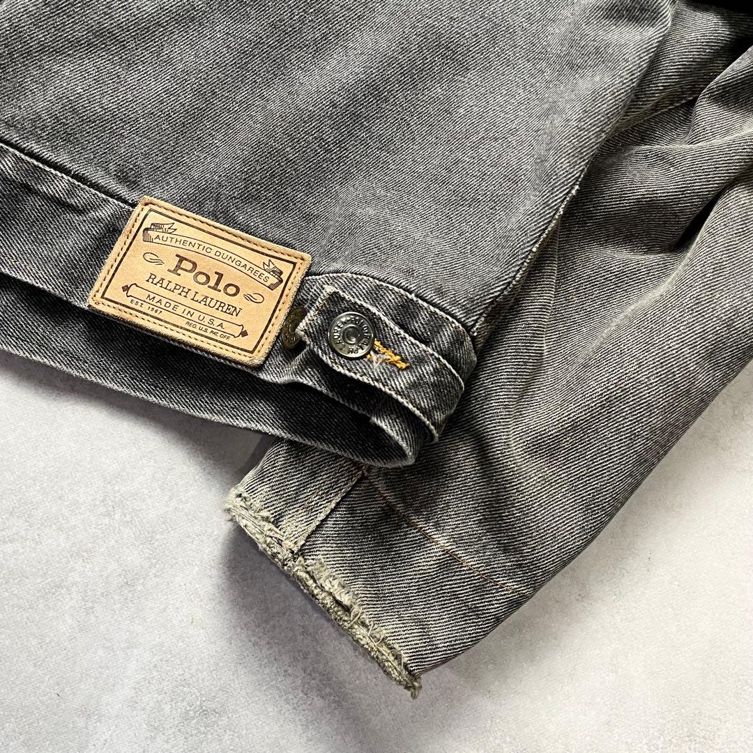 M*L様 【USA製/白タグ80s】ポロラルフローレン デニムジャケット 襟コー