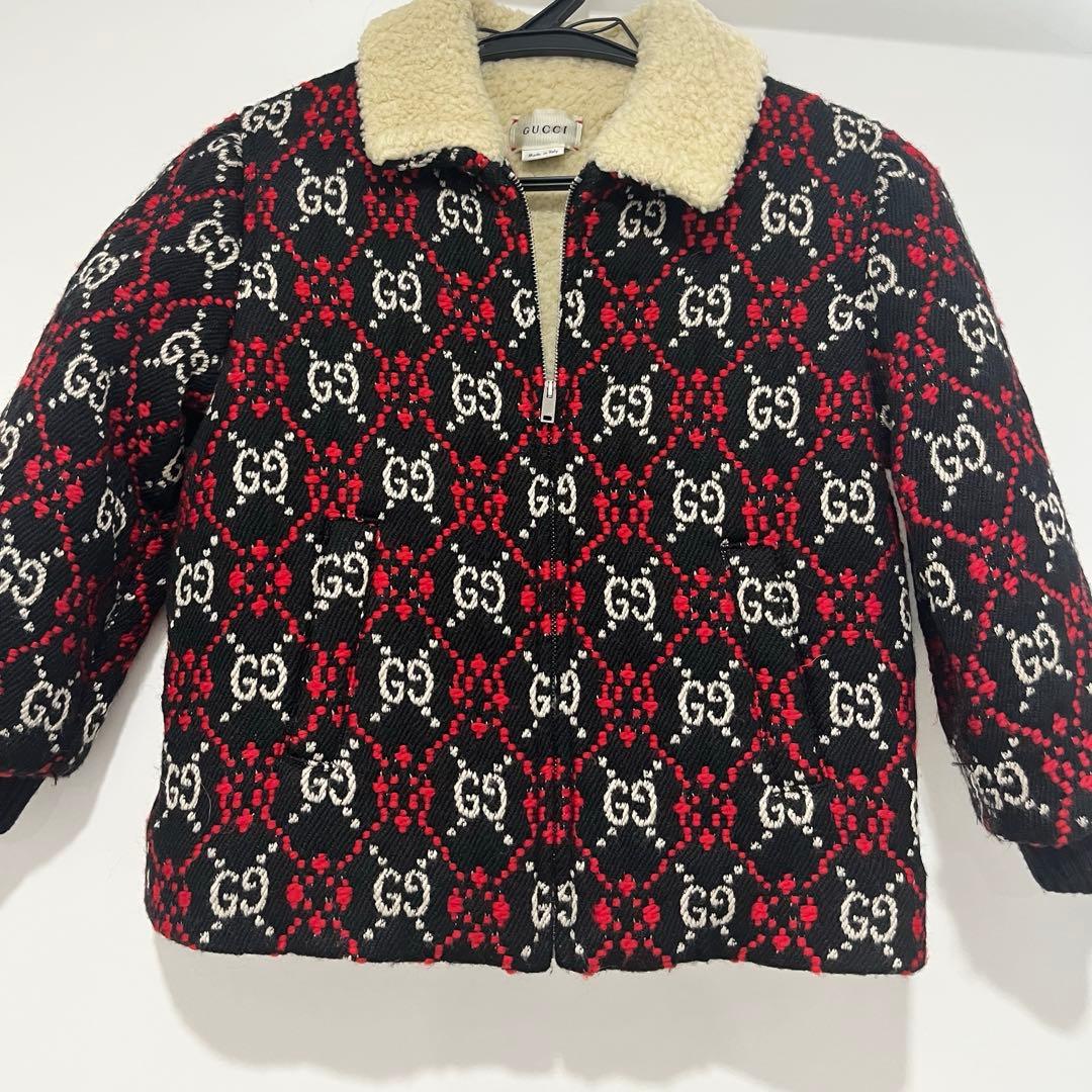 【値下げ中】GUCCI GGロゴパターン フリースジャケット 36m