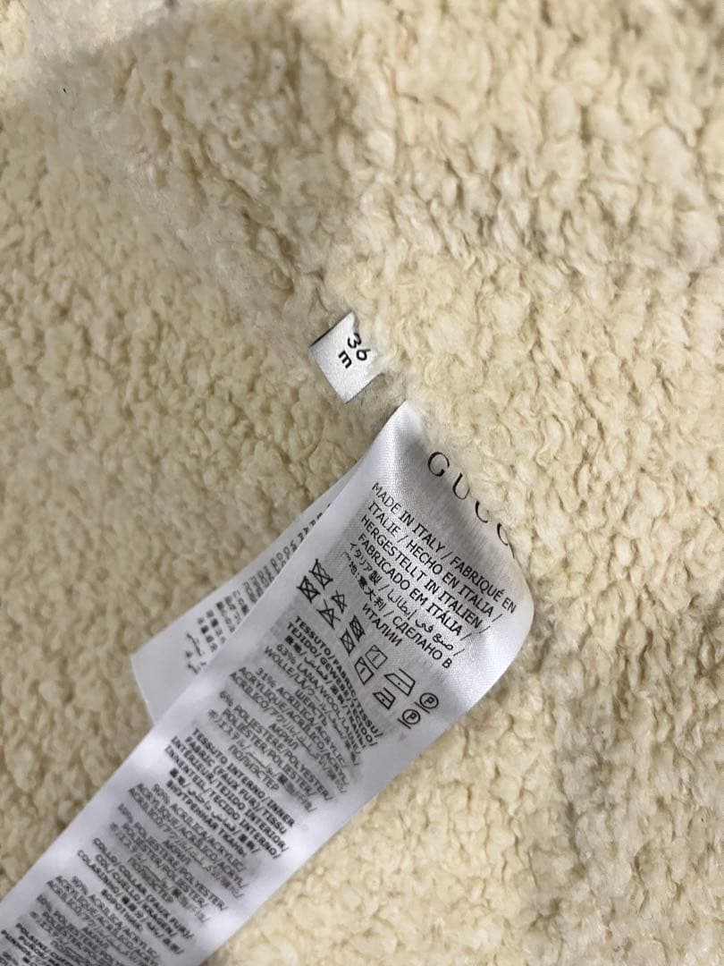 【値下げ中】GUCCI GGロゴパターン フリースジャケット 36m