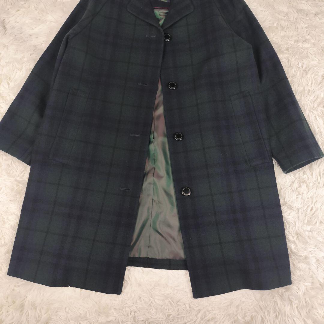 KEITH キース チェック柄コート ウール100% 上品クラシック 38