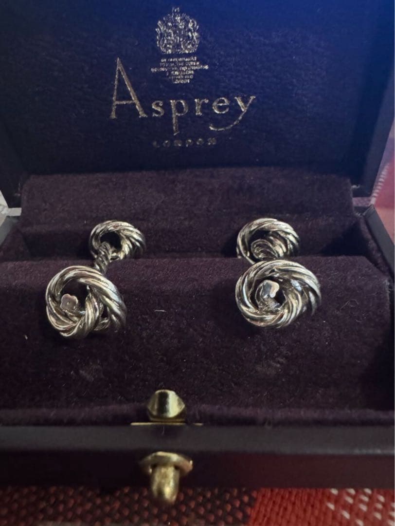 asprey アスプレイ カフリンクス シルバー925