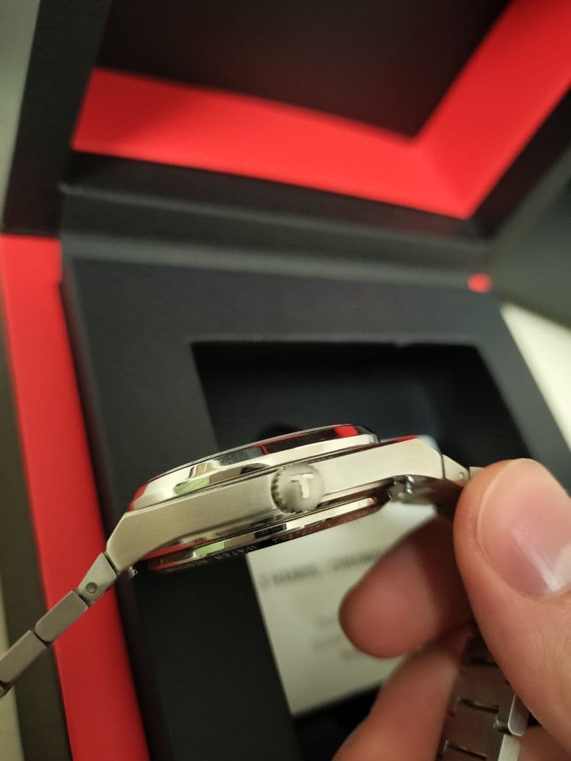 【美品】TISSOT PRX 35mm 自動巻き 機械式 ブルー 時計