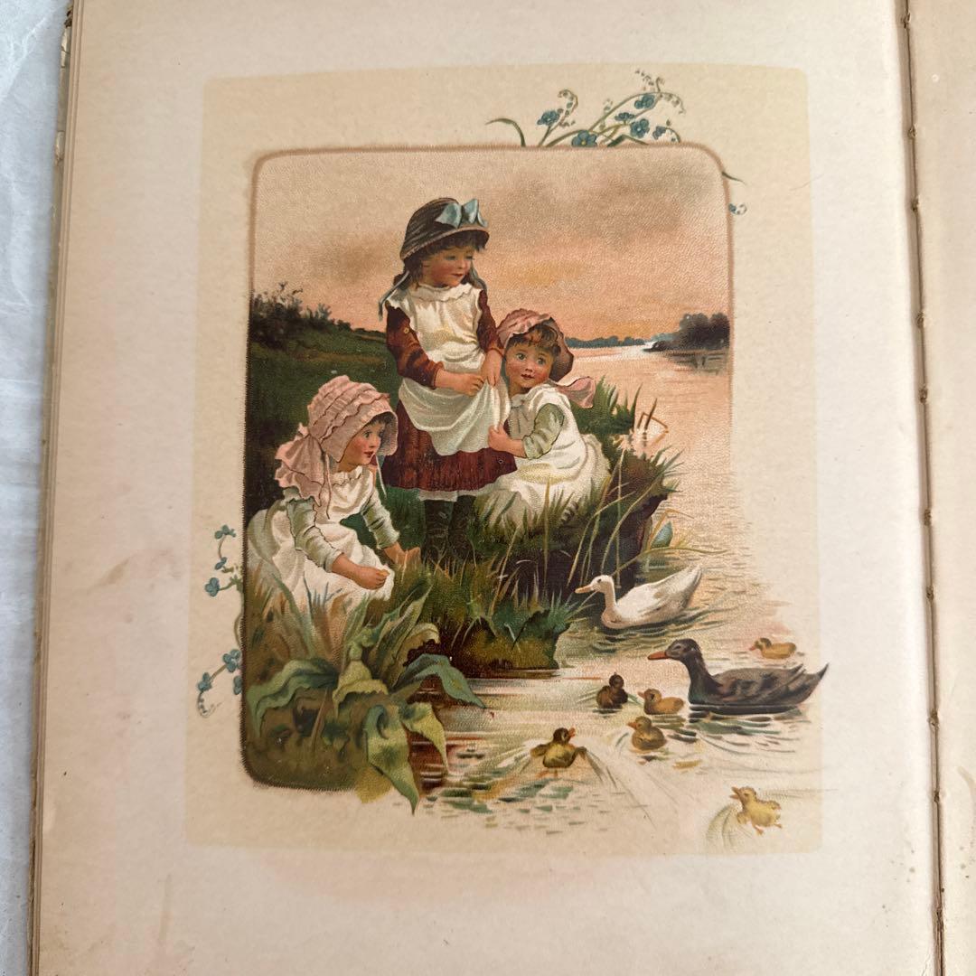 状態良好1890年アンティーク絵本ヴィクトリアン洋書　古書ジャンクジャーナル