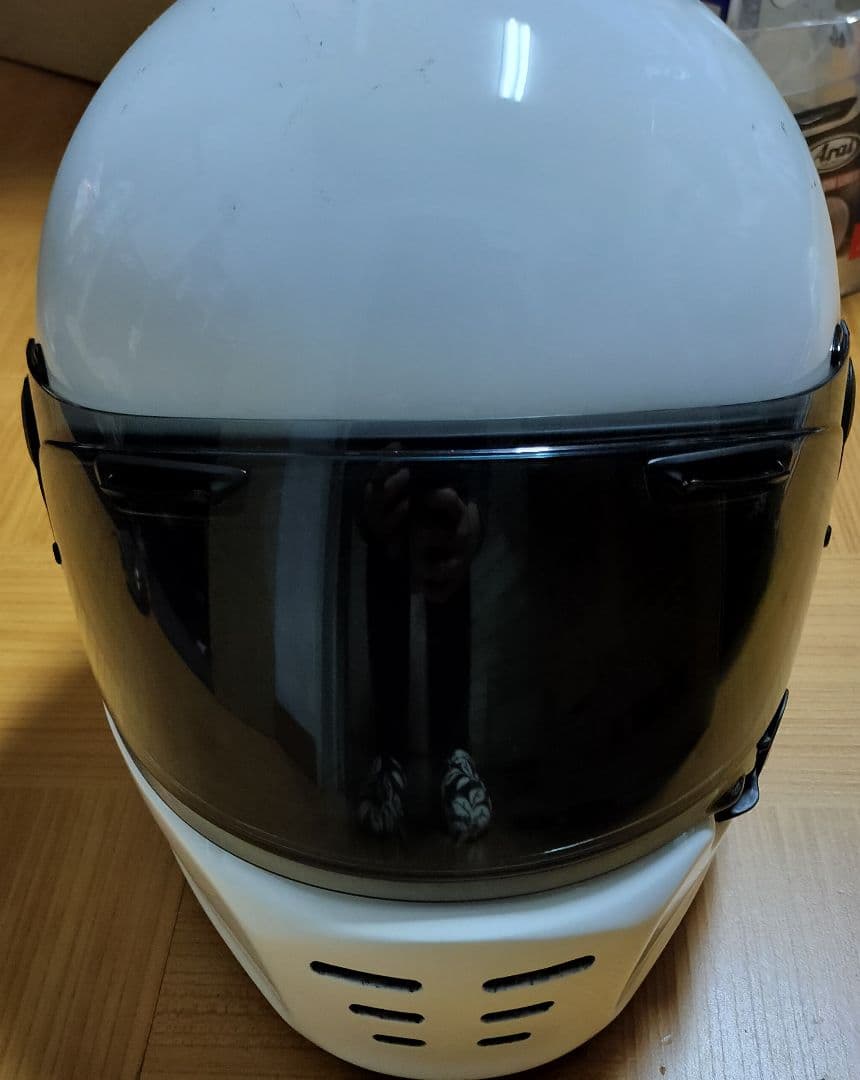 フルフェイスAraiヘルメット ホワイト クリアシールド