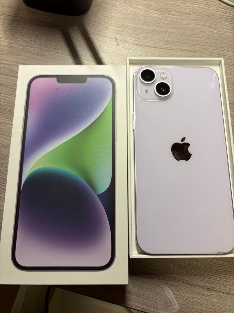 iPhone 14plus パープル 本体&ケース256GB SIMフリー