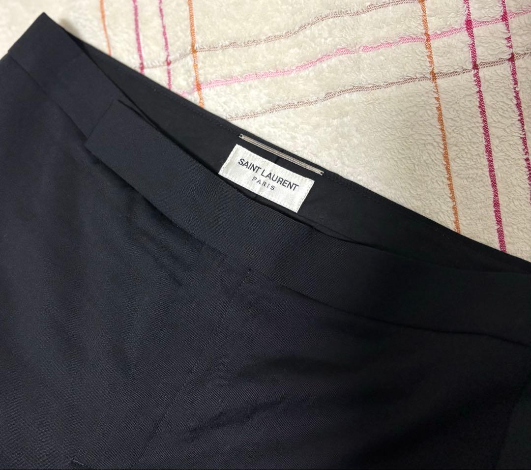 【美品】SAINT LAURENT PARIS \"スモーキングスラックス\"