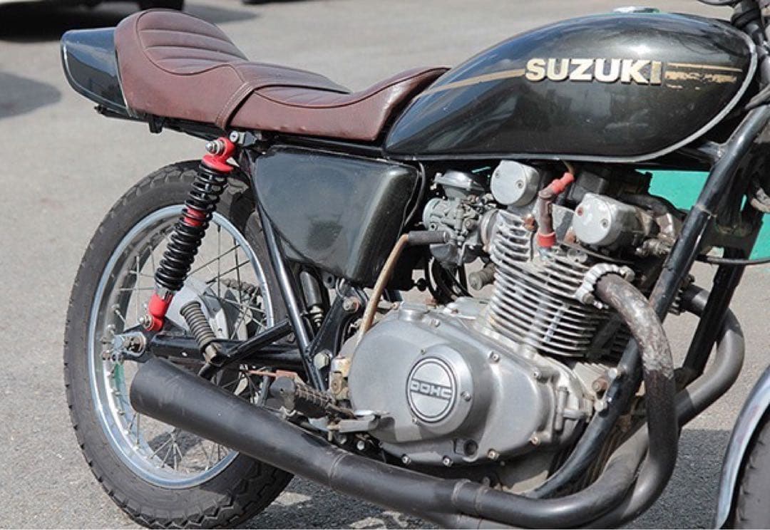 【240】 新品 当時仕様 325mm 細巻き リア サスペンション 赤×黒