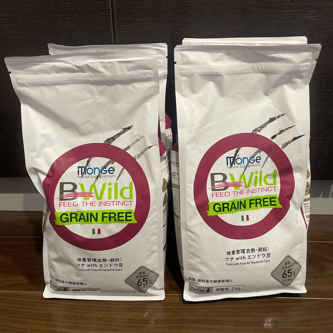 Monge B-Wild Grain Free ツナ 2kg 4袋