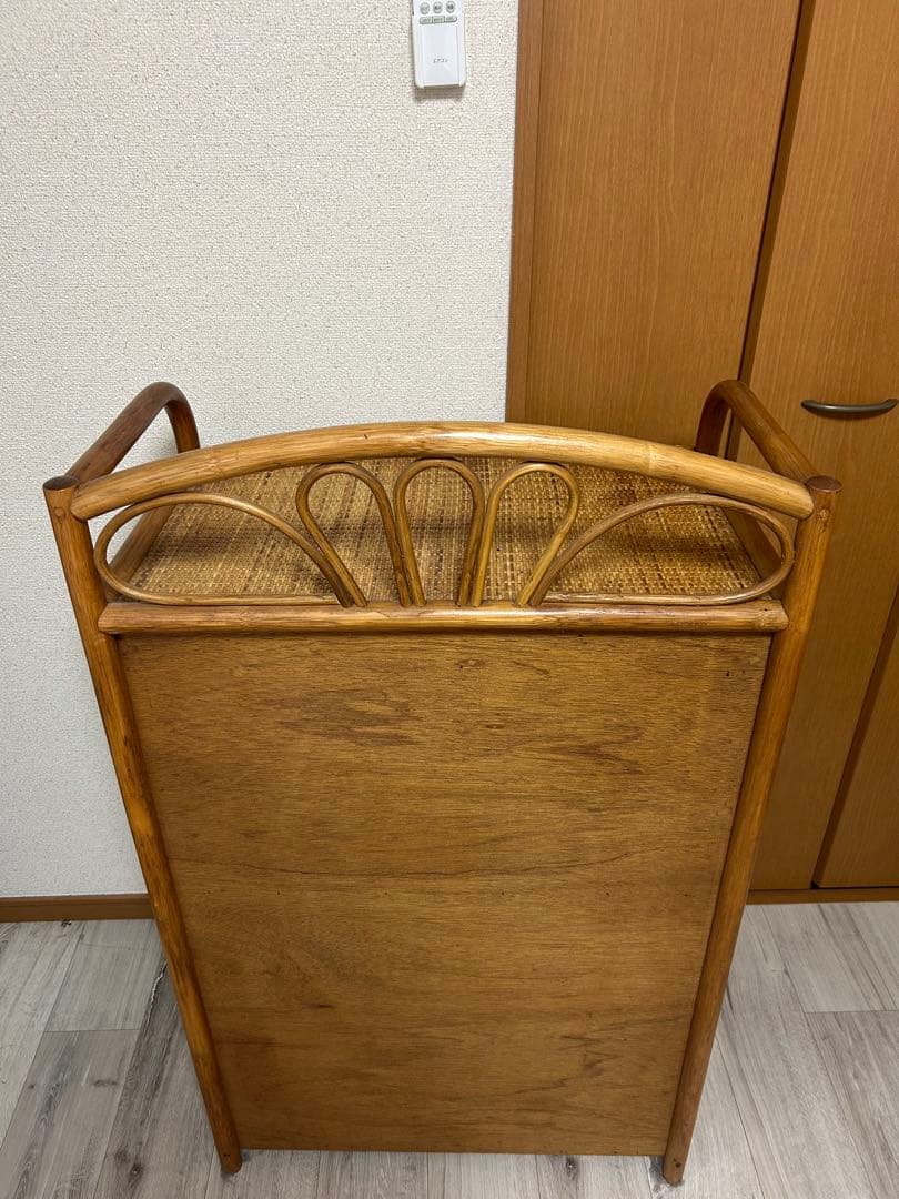 ラタン製　5段チェスト