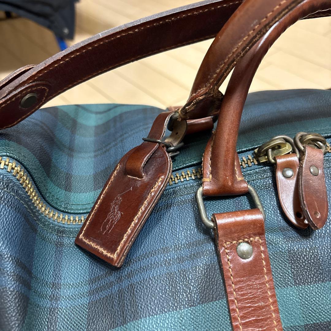 Polo Ralph Lauren チェック柄ボストンバッグ