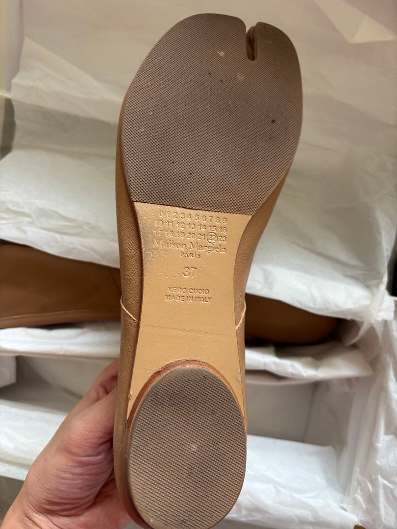 Maison Margiela ベージュ フラットシューズ 37