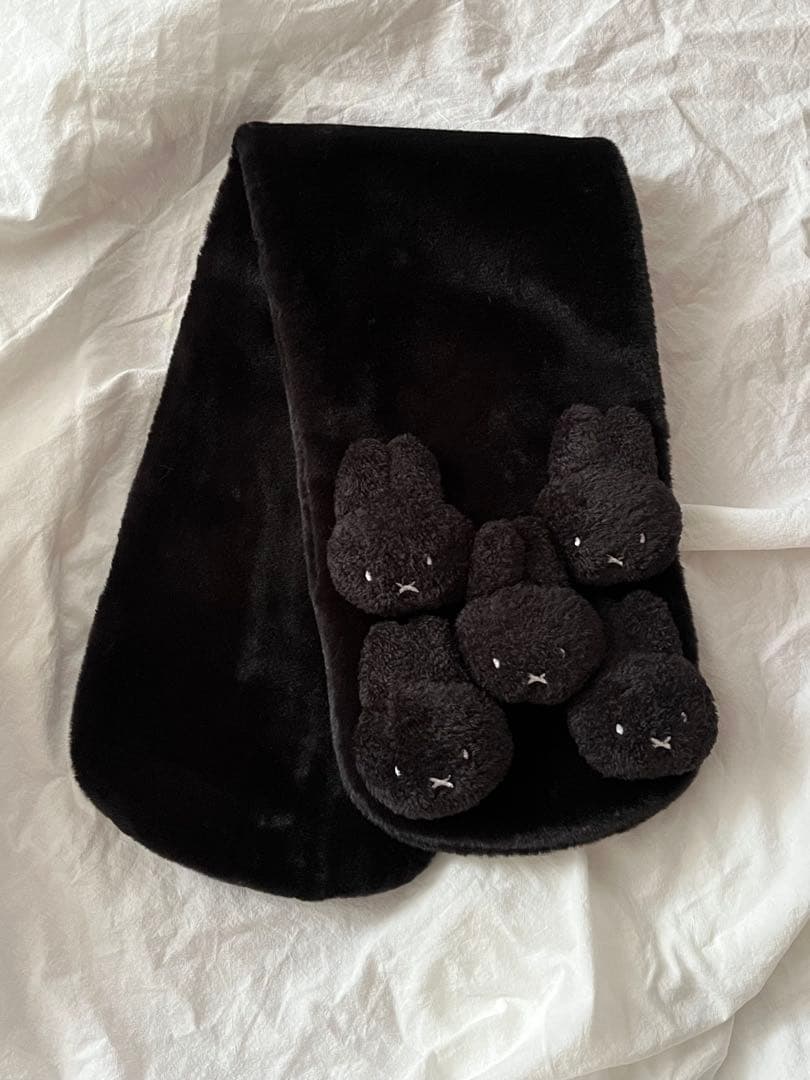 merry jenny メリージェニー ミッフィー ブラック マフラー