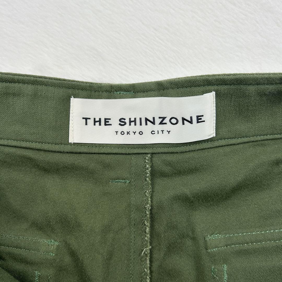b1300✨極美品✨【Shinzone】ベイカーパンツ　ミリタリー　38　カーキ