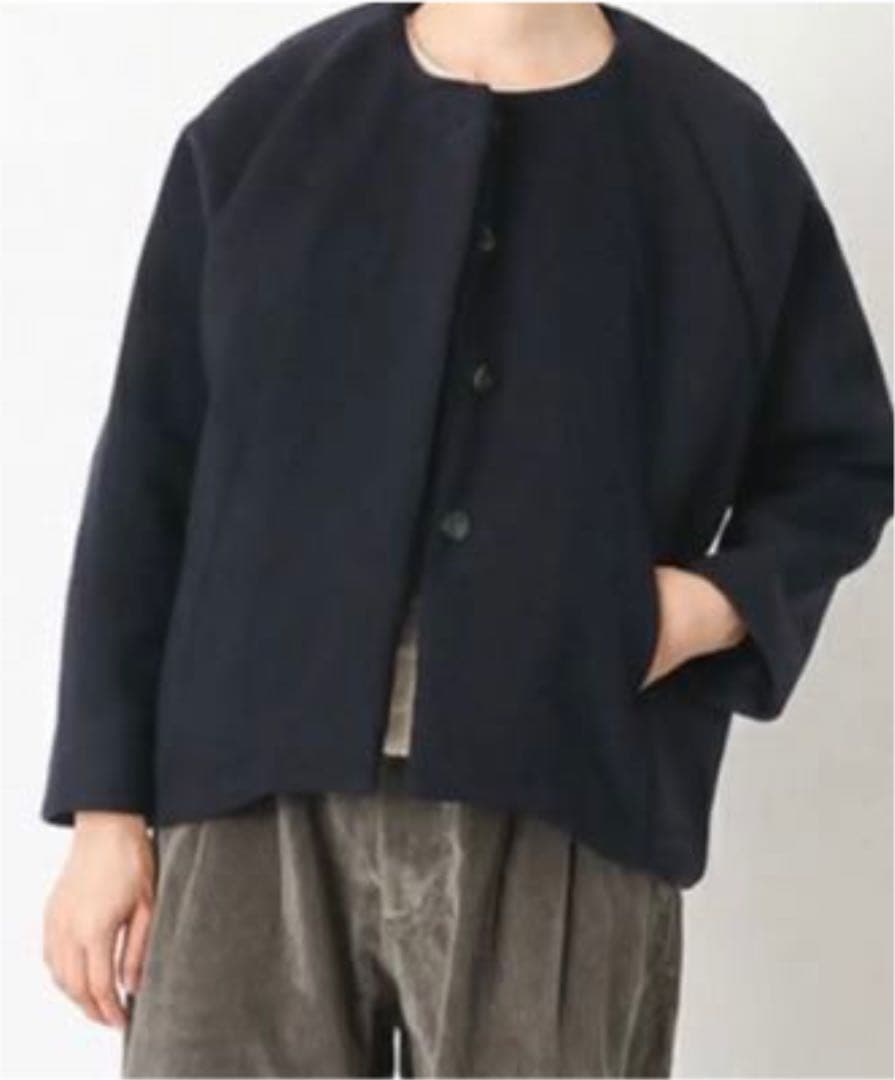 ★まり★ かぐれウールメルトンショートコート