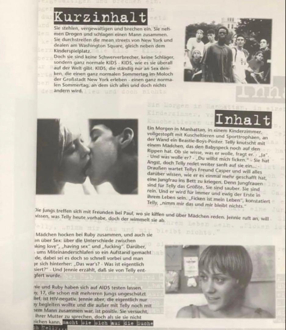 レア‼️ Larry Clark ドイツ製パンフレット&プロダクションノート