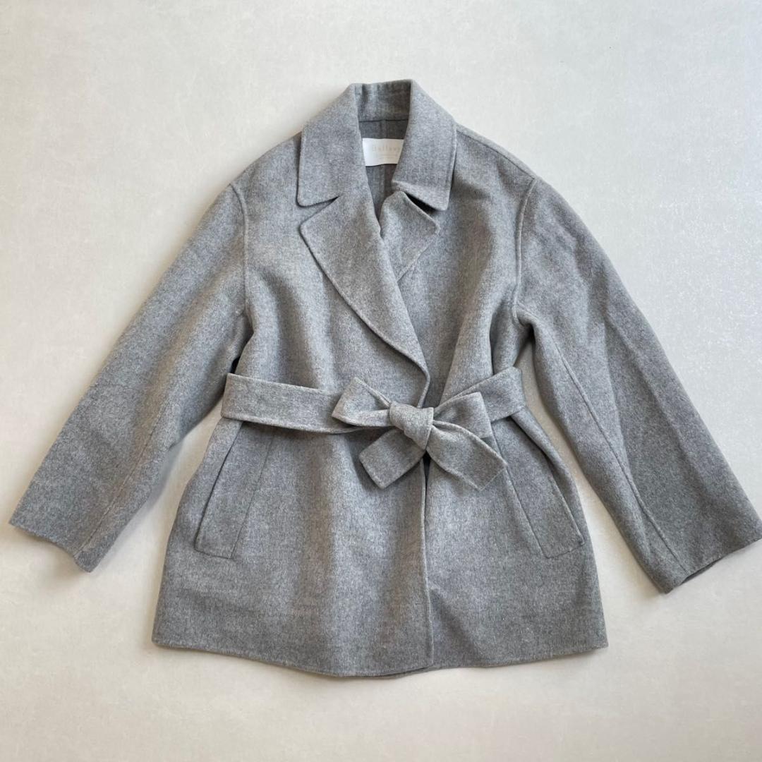 美品　Ballsey プレミアム　ウール リバー ベルテット ショートコート