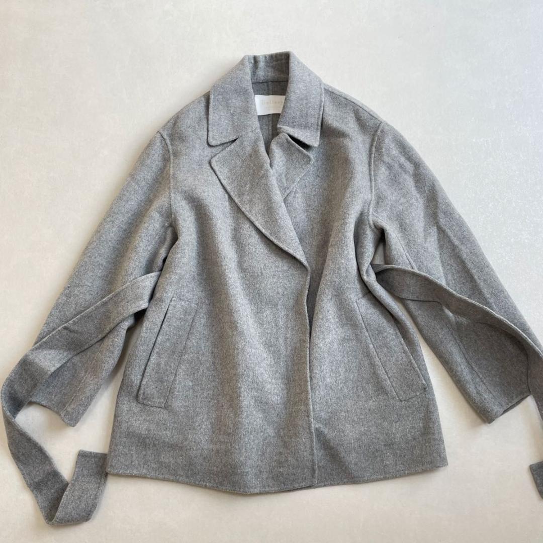 美品　Ballsey プレミアム　ウール リバー ベルテット ショートコート