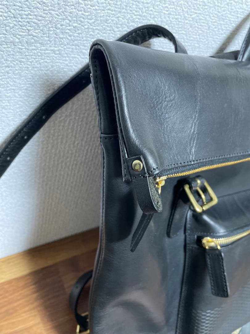 ※タキ※NOI JAPAN使用品レザーバックパック ツァイトレザー