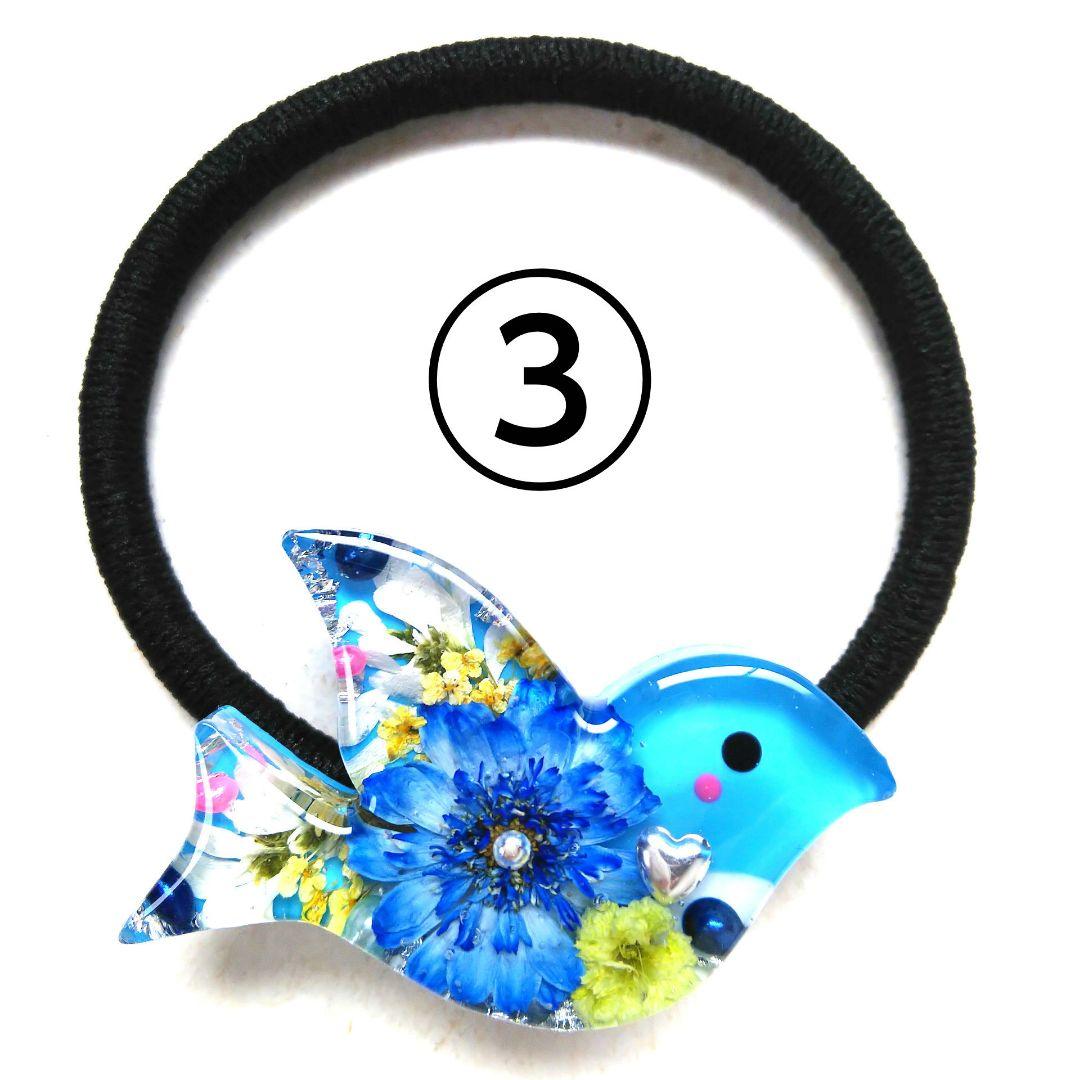 ヘアクリップ レジン 6.5cmオーバルマトリカリアとヒメウツギ プリンスカラー