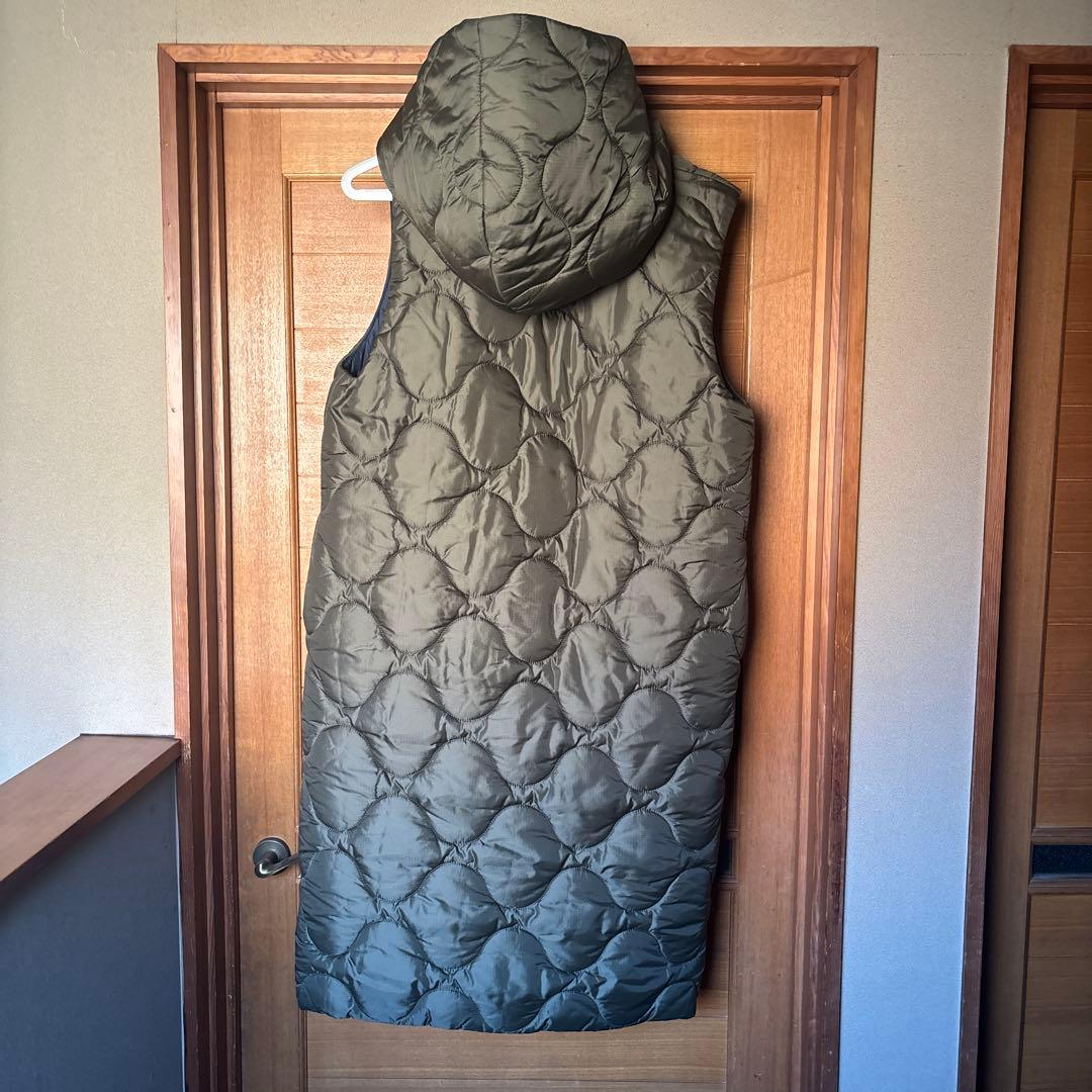 MADISON BLUE フード付きキルティングジレ　ダウンベスト