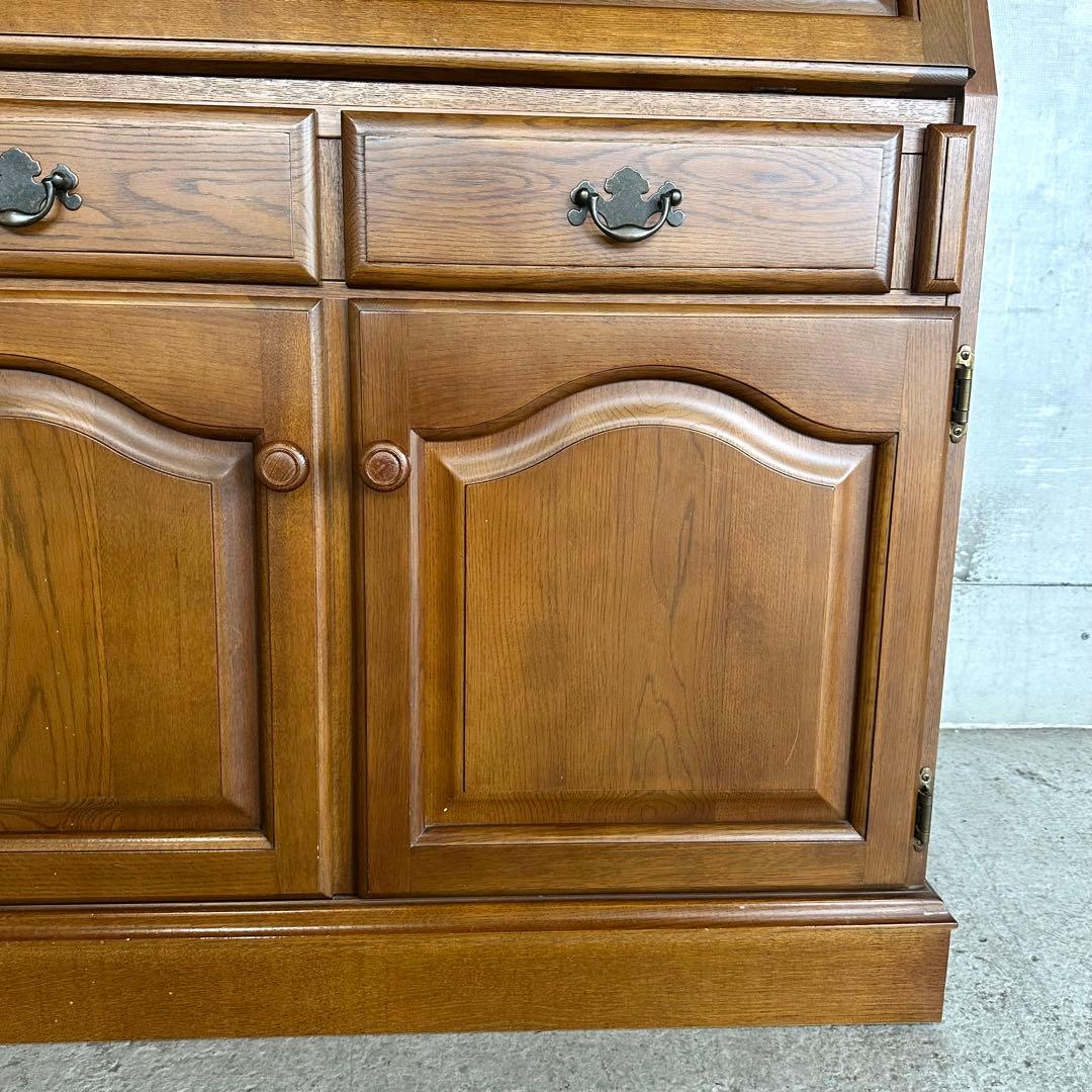 ✦カリモク✦ヴィンテージ ライティングビューロー デスクキャビネット 昭和レトロ