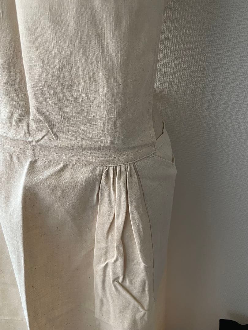 1950年代 フランス軍 HM ホスピタルミリタリー エプロン リネン