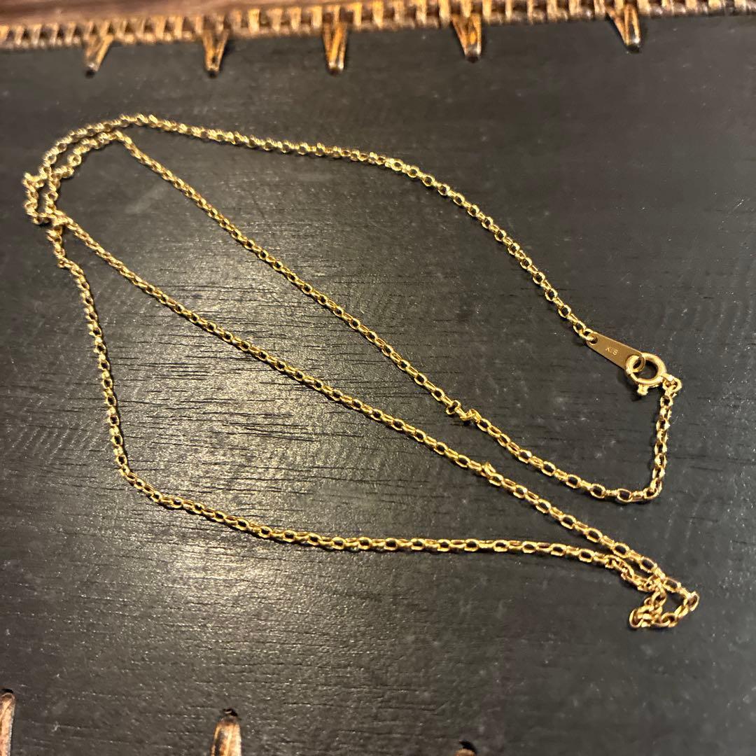 18金【刻印入・本物】K18ロールチェーンネックレス