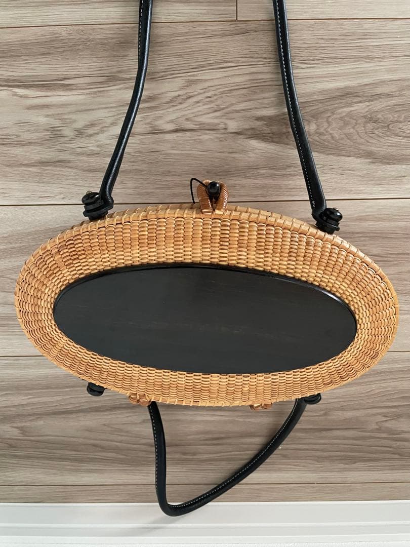 ナンタケットバスケット　10インチ　オーバル　蓋付きバスケット