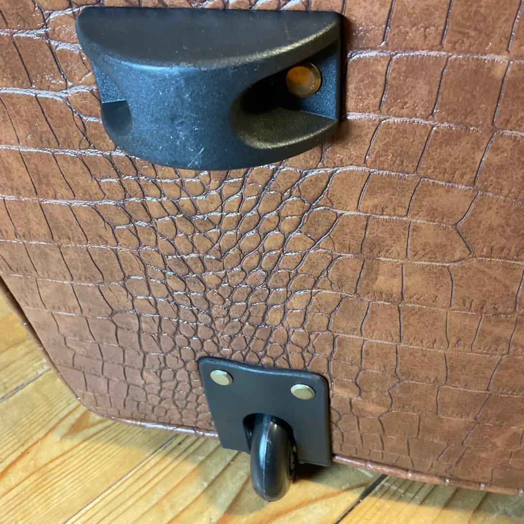 新品 未使用 COOCO クーコ キャリーカート キャリーバッグ クロコ 型押し