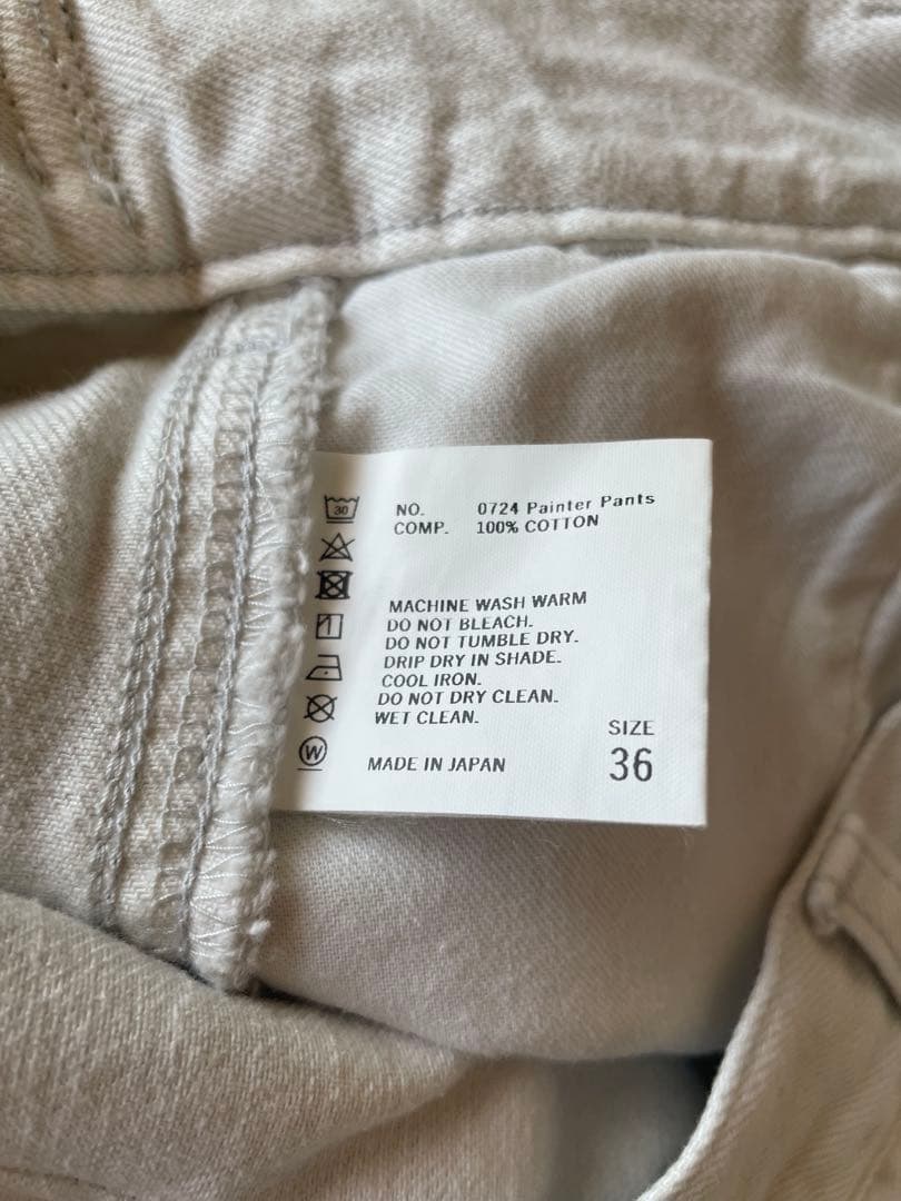 THE SHISHIKUI ペインターパンツ オフホワイト サイズ36