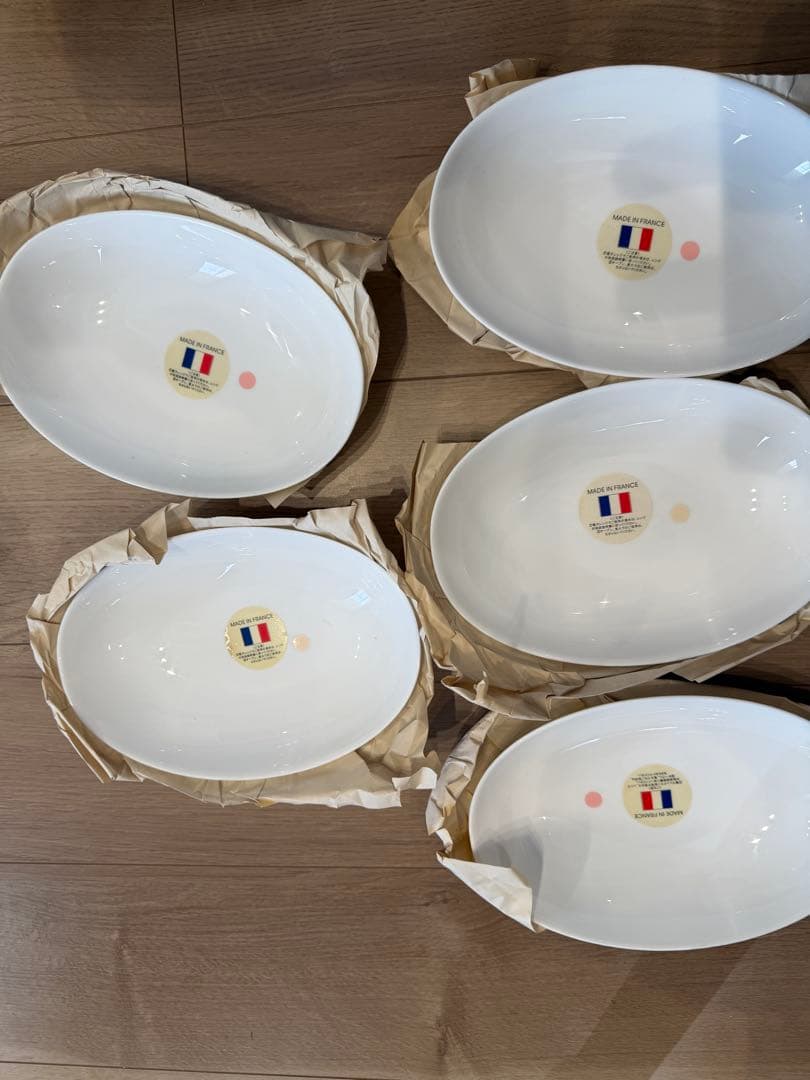 30枚激安オーバルヤマザキ春のパンまつり　フランス製楕円皿、訳ありジャンク