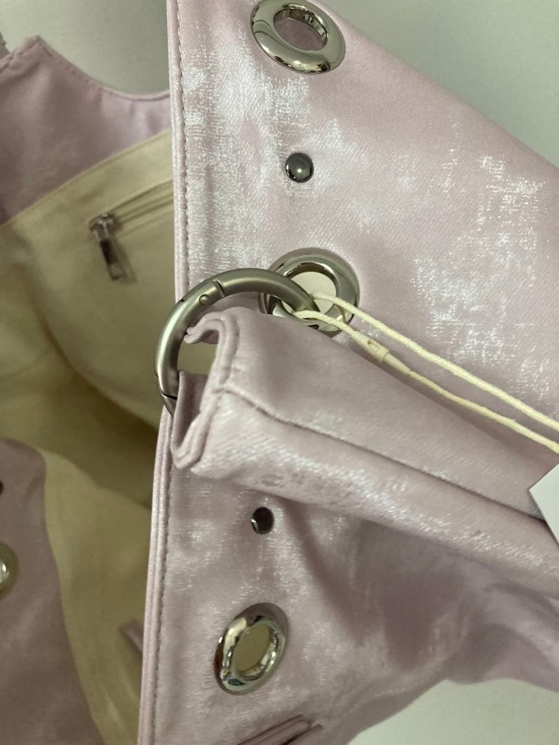 hieta 薄紫 サテン トートバッグ