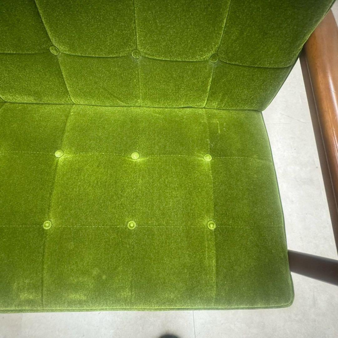 カリモク家具 Kチェア 1シーター グリーン W36173QWK wm01 美品