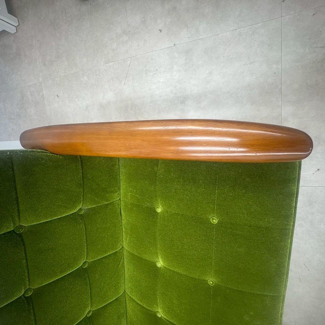 カリモク家具 Kチェア 1シーター グリーン W36173QWK wm01 美品