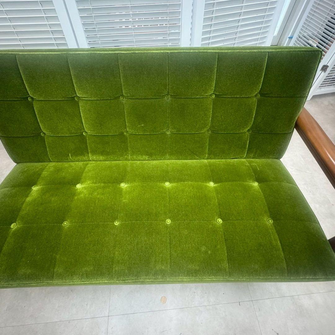 カリモク家具 Kチェア 1シーター グリーン W36173QWK wm01 美品