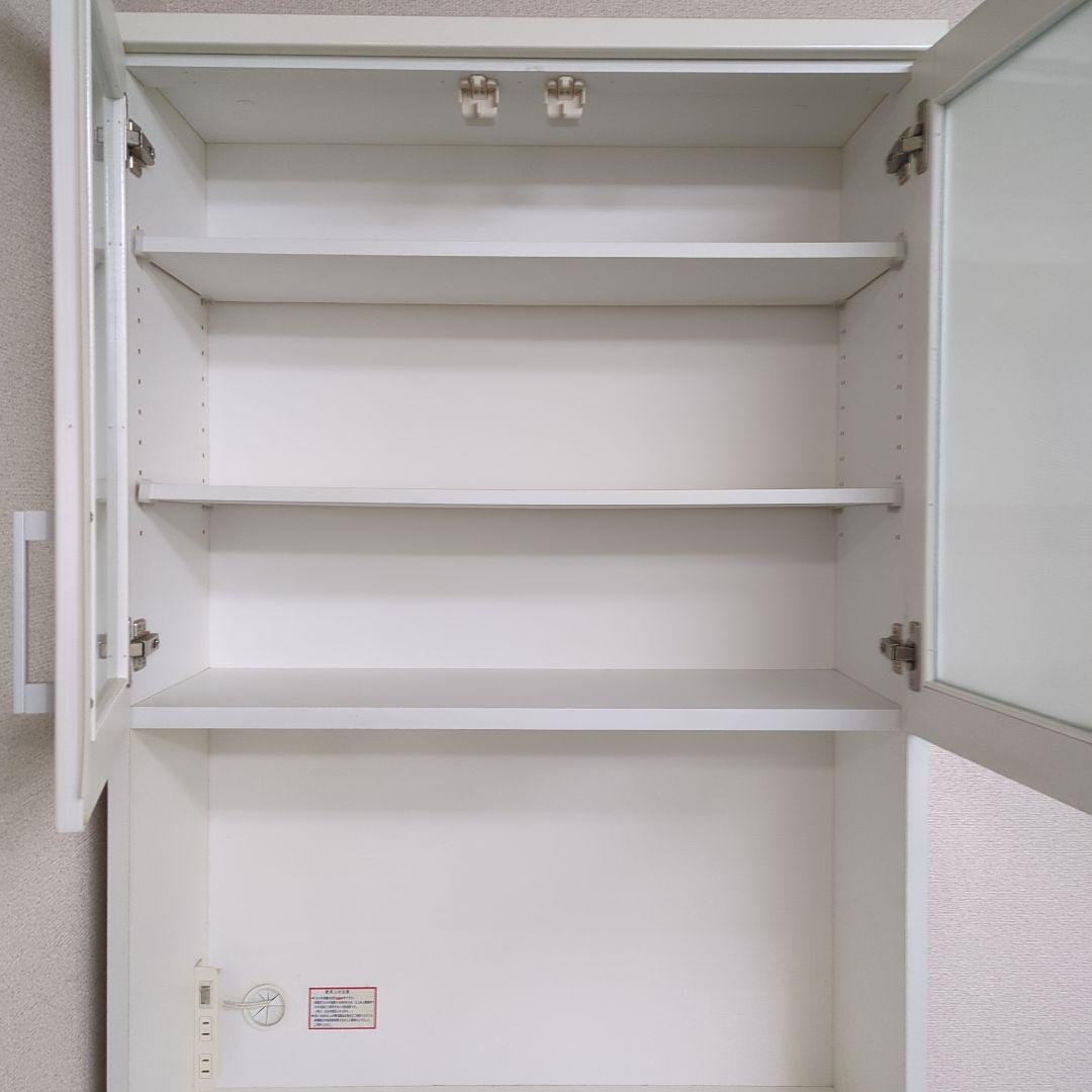ホワイト 食器棚 　ニトリ